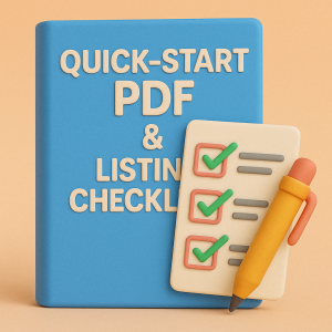 Quick Start PDF & Listing Checklist Bonus